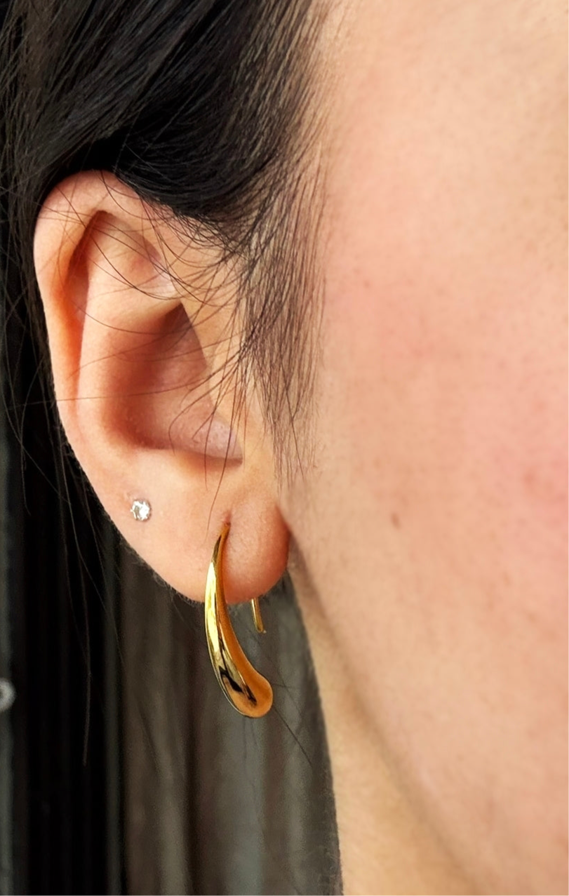 18k Gold Plated Elegance Drop Earrings - Seraphina
