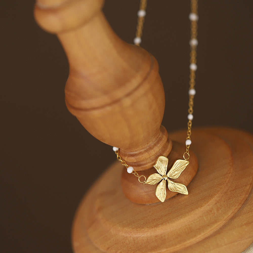 Golden Flower Pinteresty 18K Gold Plated Necklace