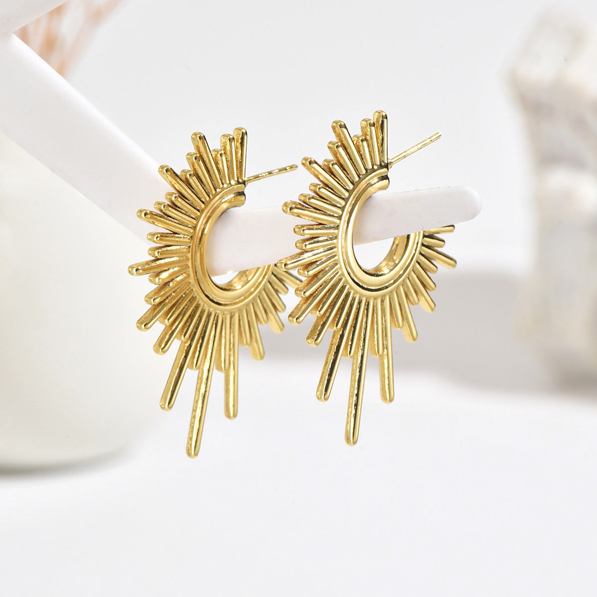SunShine Gold Plated Earrings