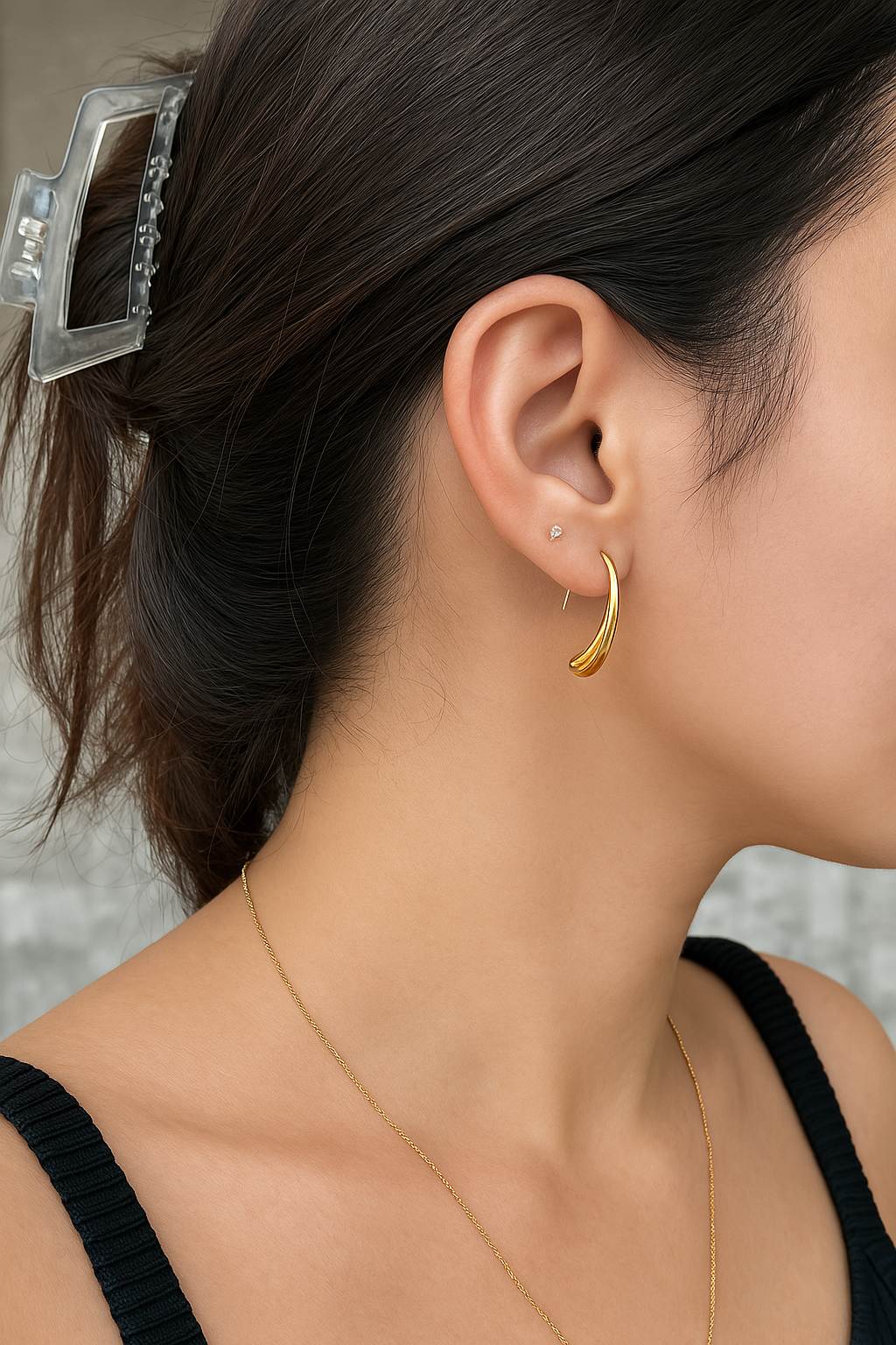 18k Gold Plated Elegance Drop Earrings - Seraphina