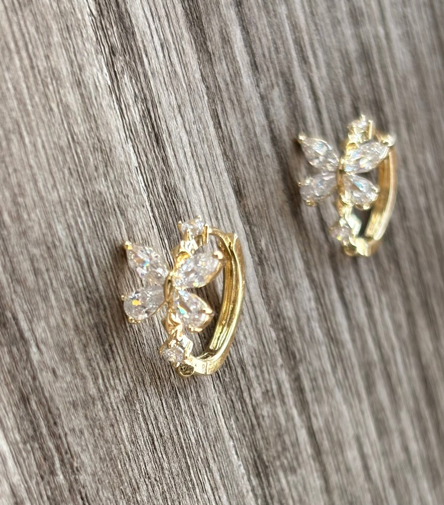 Mariposa - 14k Gold Plated Crystal Butterfly