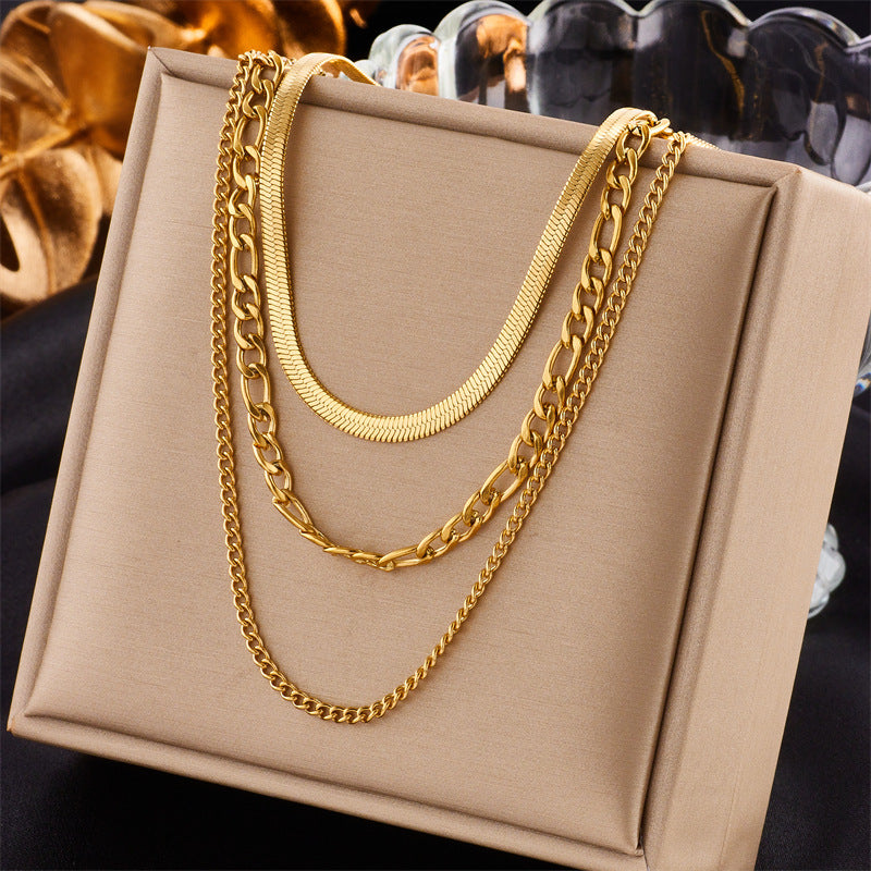 18k Gold Plated Bold Link Statement Necklace | Be Bold - Aurora