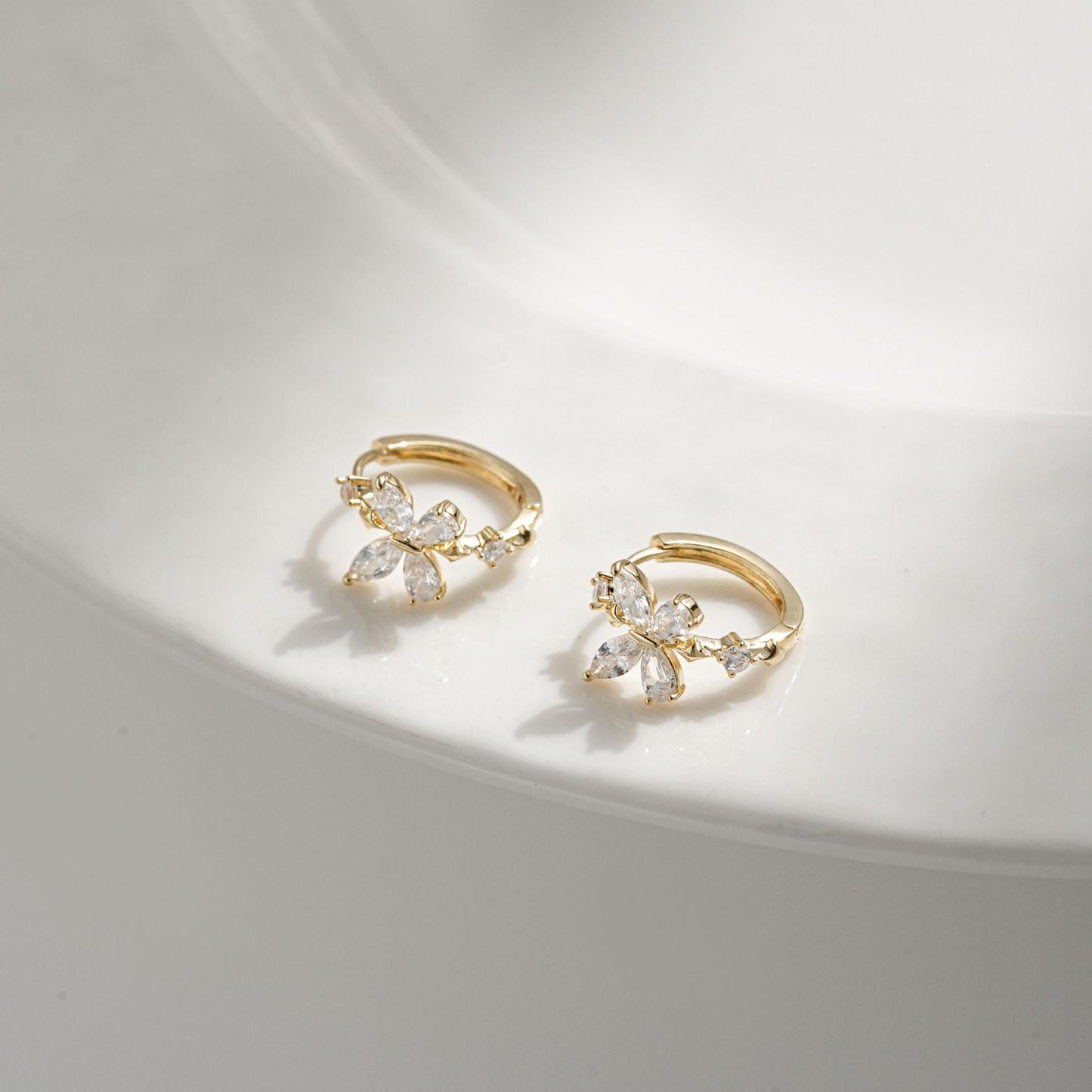 Mariposa - 14k Gold Plated Crystal Butterfly