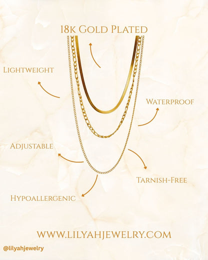 18k Gold Plated Bold Link Statement Necklace | Be Bold - Aurora