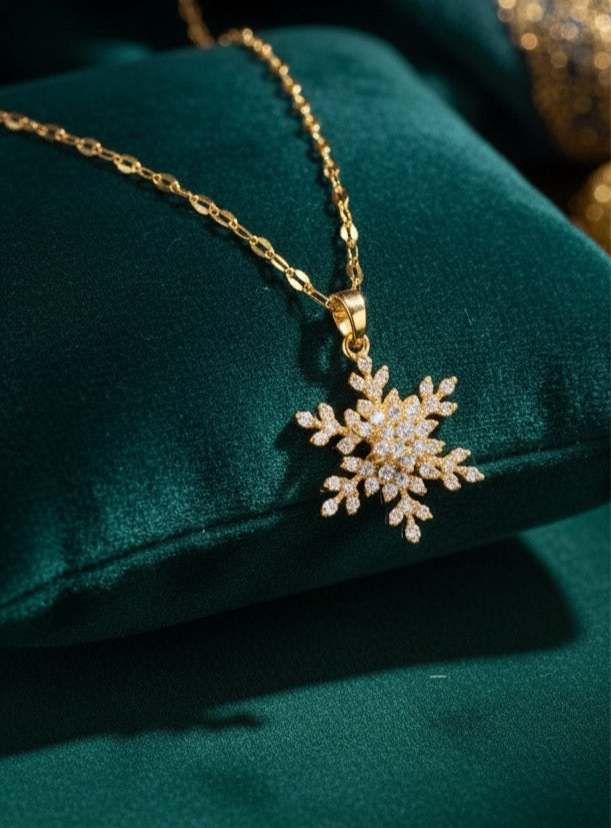 Lilyah Jewelry Gold Plated Zircon Diamond Adjustable Necklace. Stunning and elegant. Gift for her