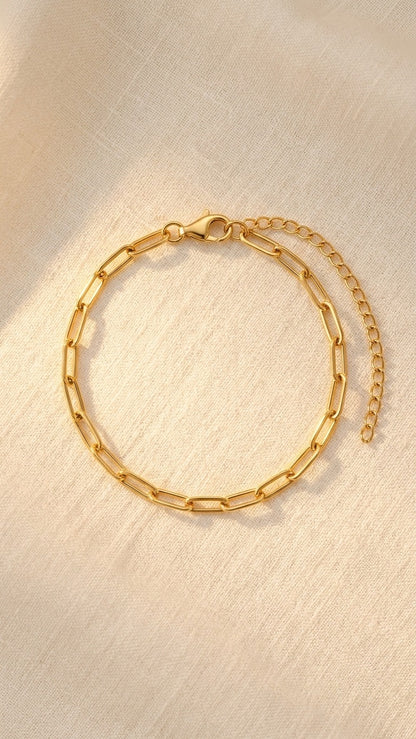 18K Gold Plated Link Chain Bracelet
