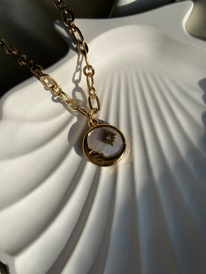 Lilyah Jewelry gold plated moon and star necklace