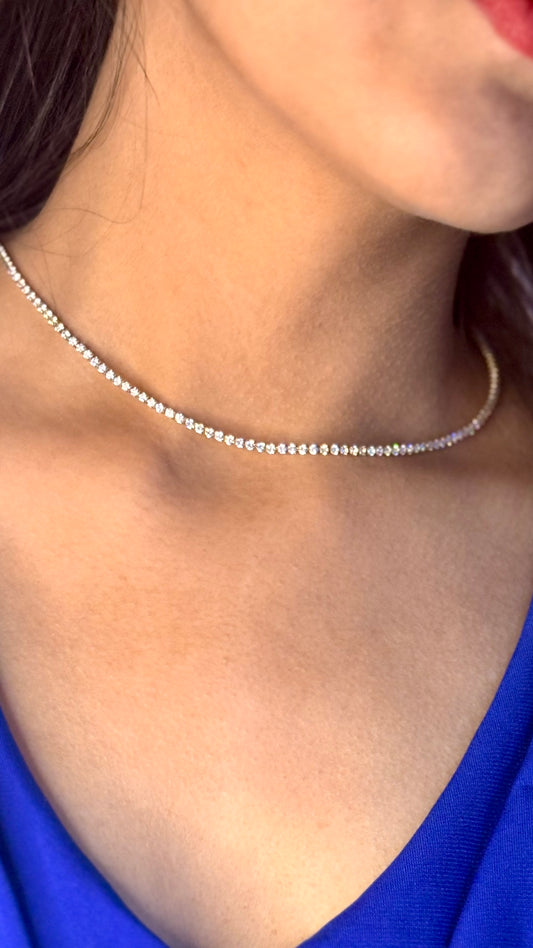 18K Gold Plated Tennis Necklace