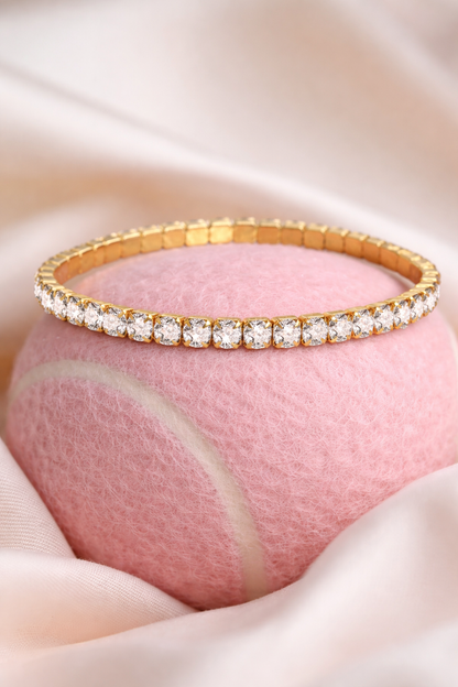 18K Gold Plated Classic Tennis Bracelet