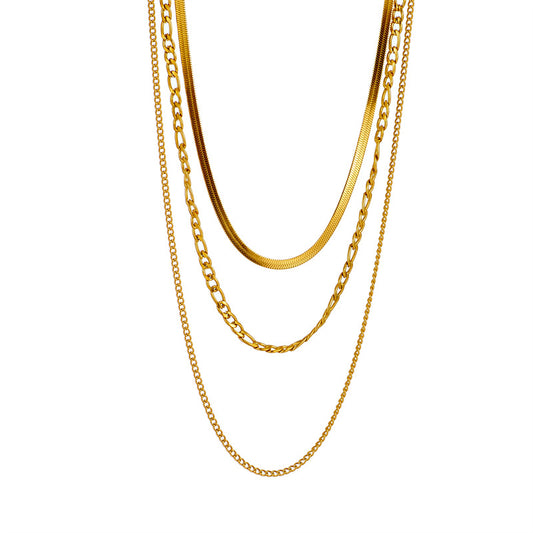 18k Gold Plated Bold Link Statement Necklace | Be Bold - Aurora