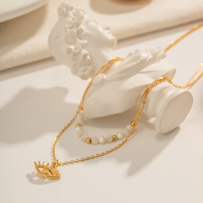 Lilyah Jewelry Gold Plated Necklace. Gift Ideas for her.