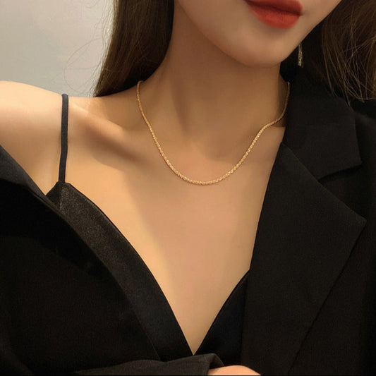 18k Gold Plated Twinkle Chain Necklace - Stella