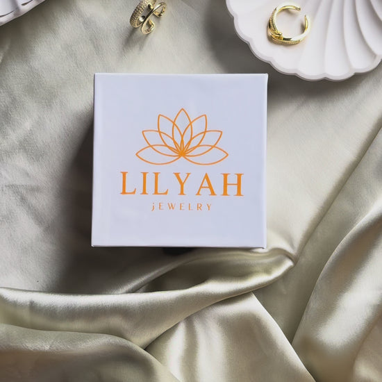 Lilyah Jewelry Gold Plated Diamond Earrings.  